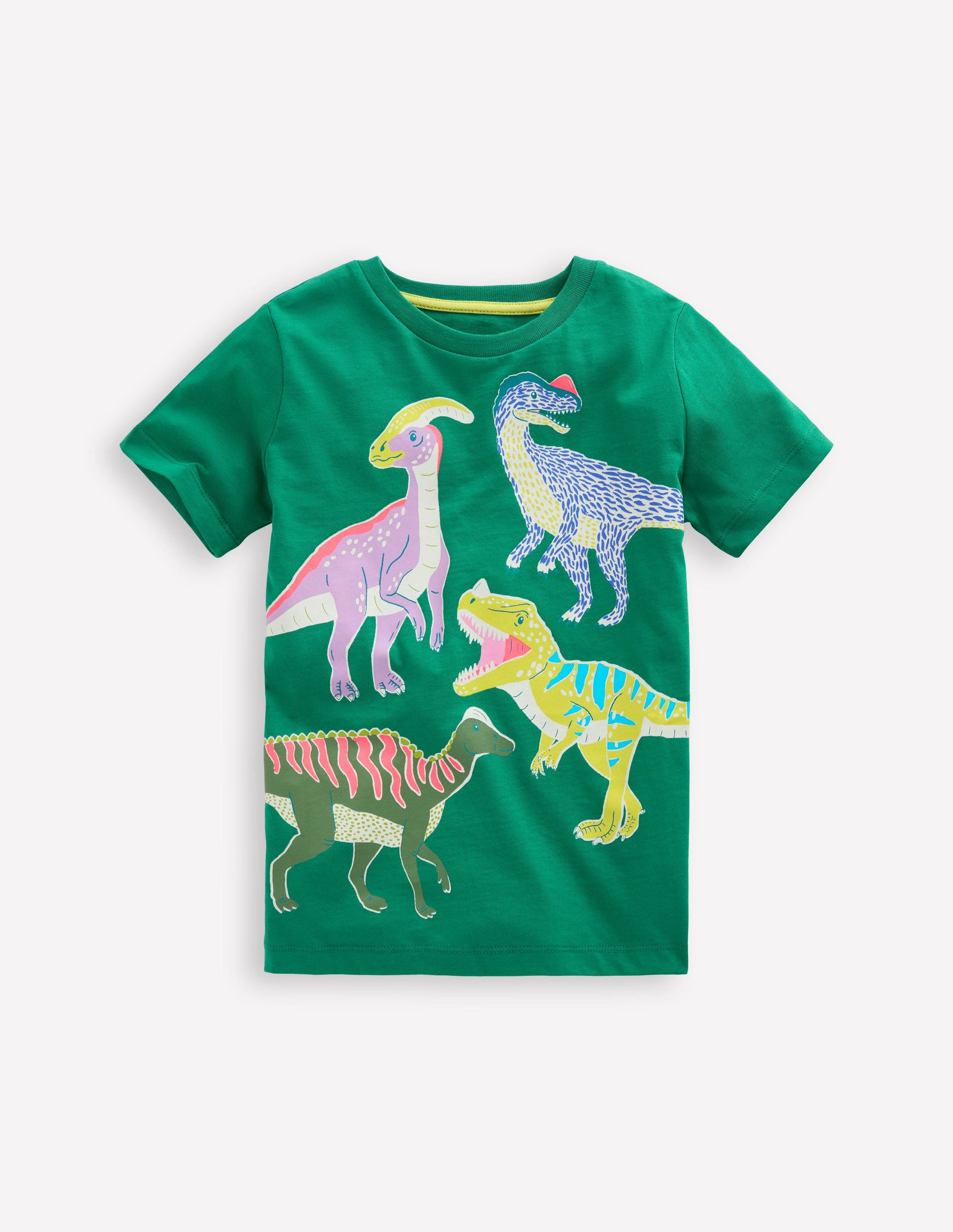 Glow-In-The-Dark T-shirt-Shady Green Dinos-1