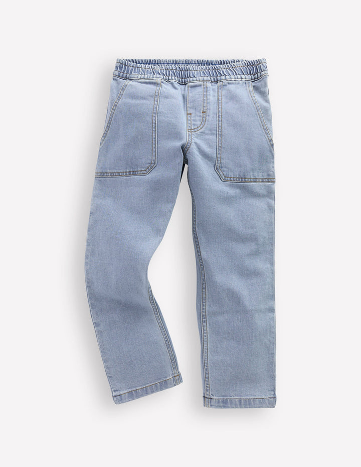 Pull-On Jeans-Light Wash