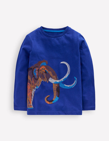 Longsleeve Superstitch T-shirt-Sapphire Blue Mammoth-1