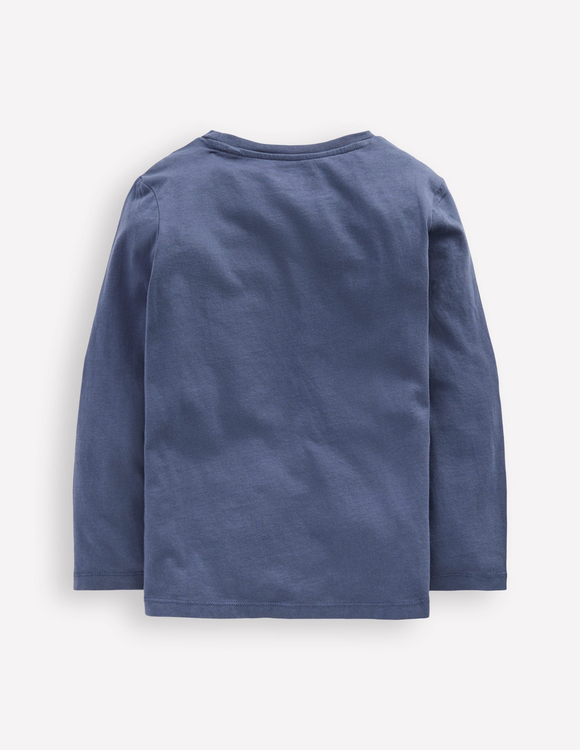 Long Sleeve Bouclé T-shirt-Robot Blue Halloween-2