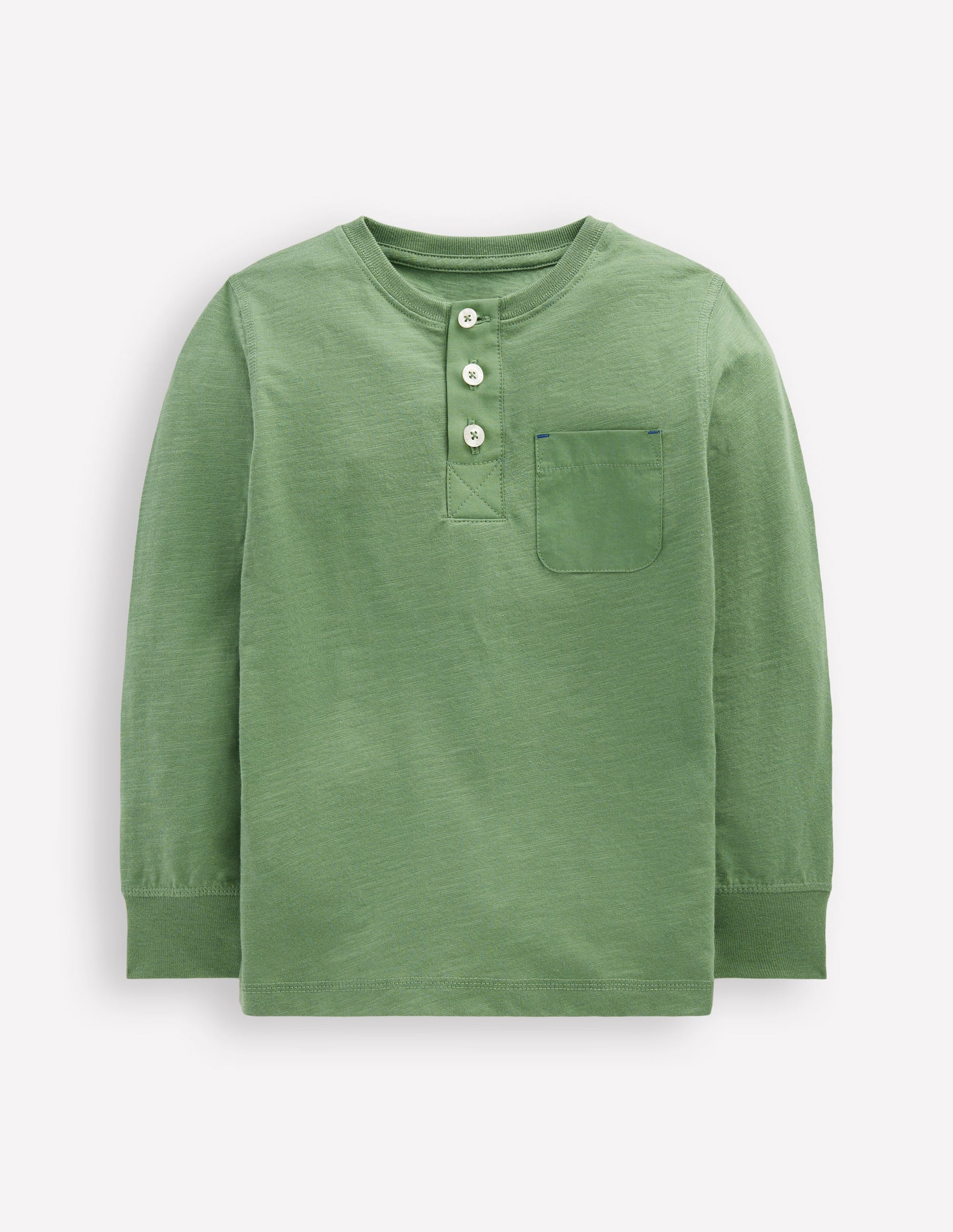 Everyday Henley T-shirt-Newt Green-4