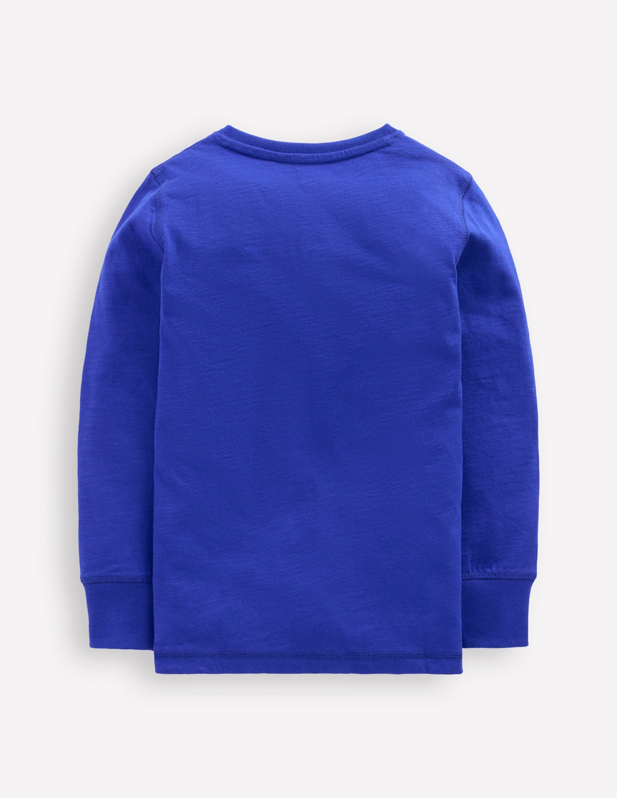 Everyday Henley T-shirt-Bright Blue - Image 2