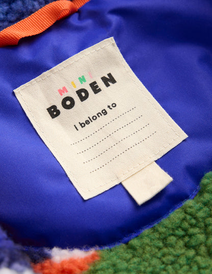 Borg Lined Anorak-Blue-4