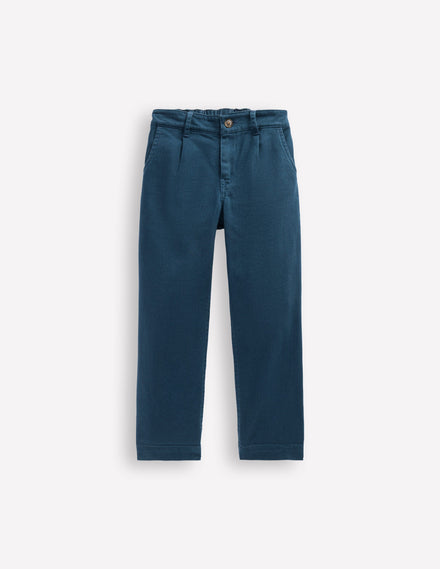 Everyday Relaxed Trousers-Blueberry Pie Twill