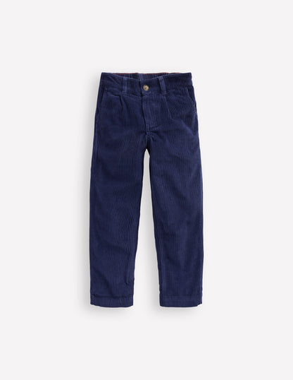 Everyday Relaxed Trousers-College Navy Cord-1