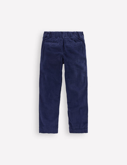Everyday Relaxed Trousers-College Navy Cord-2