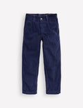 Everyday Straight Leg Trousers-College Navy Cord