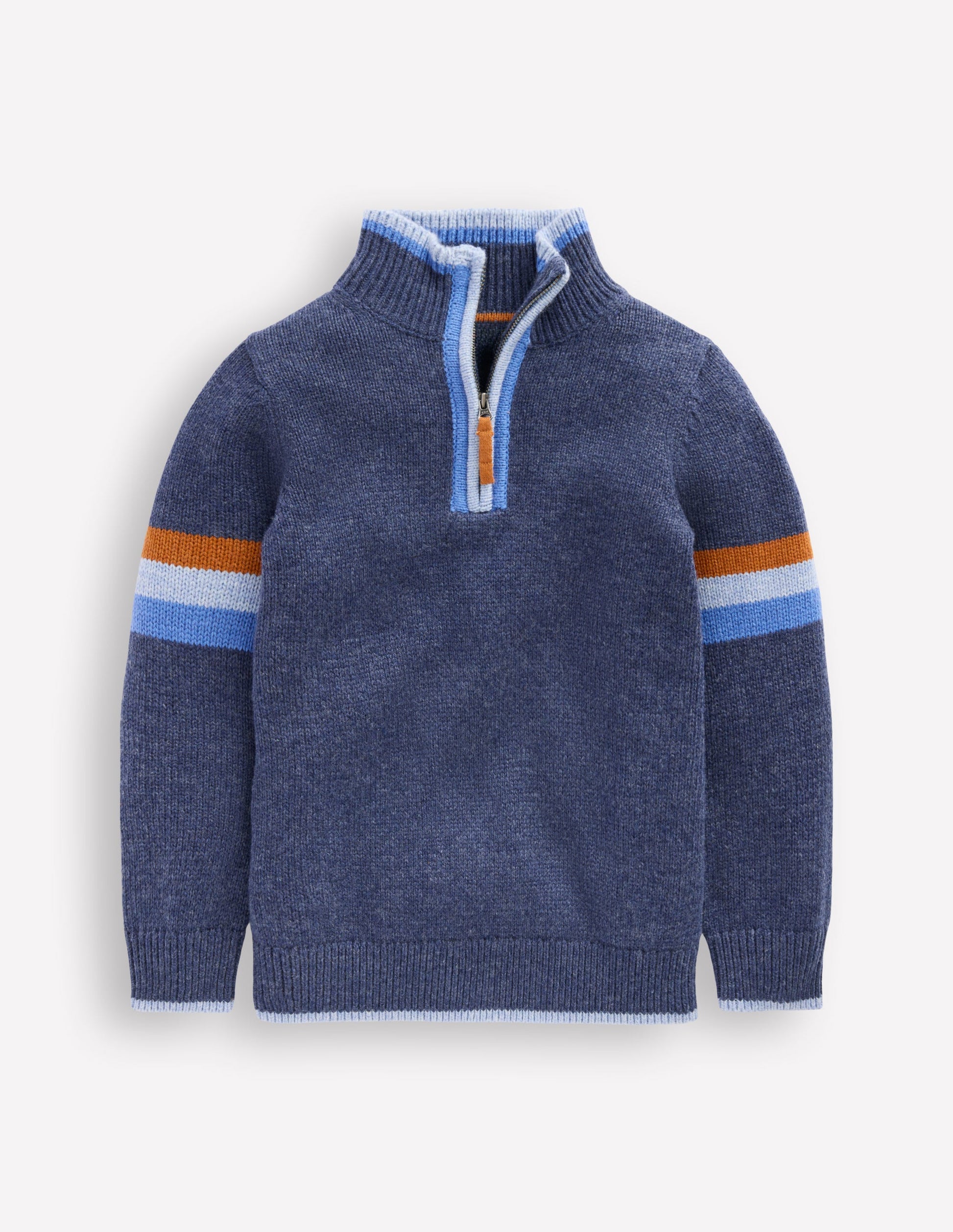 Heritage Half-Zip Jumper-College Navy-1