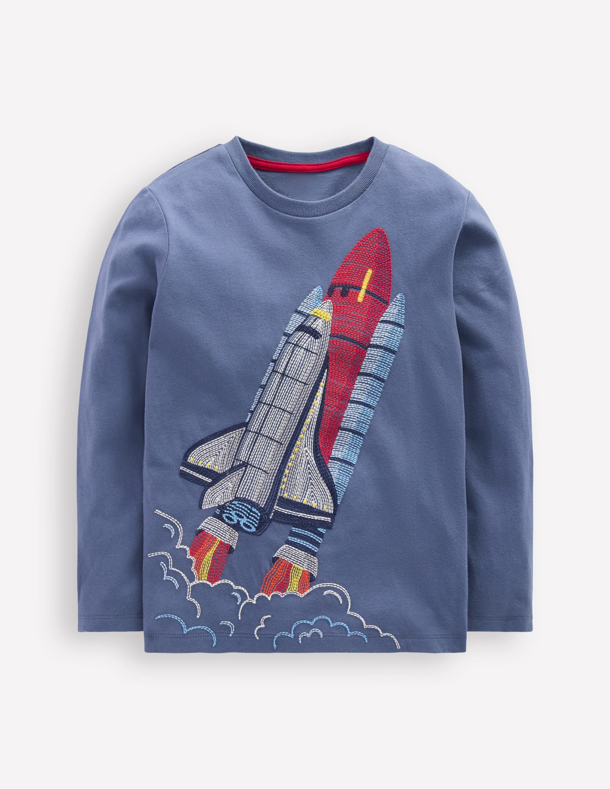 Glow Superstitch T-shirt-Robot Blue Rocket - Image 1