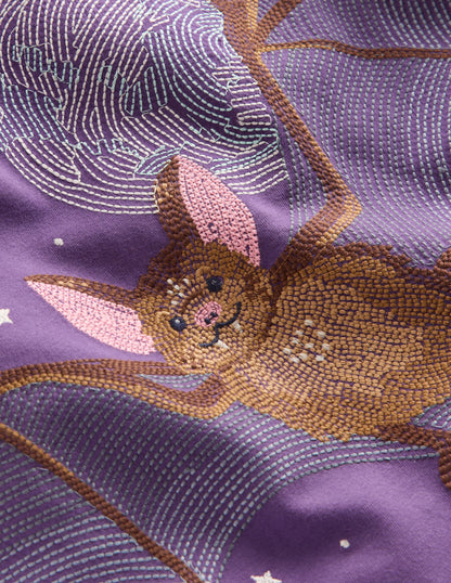 Glow Superstitch T-shirt-Mystic Purple Bat-3