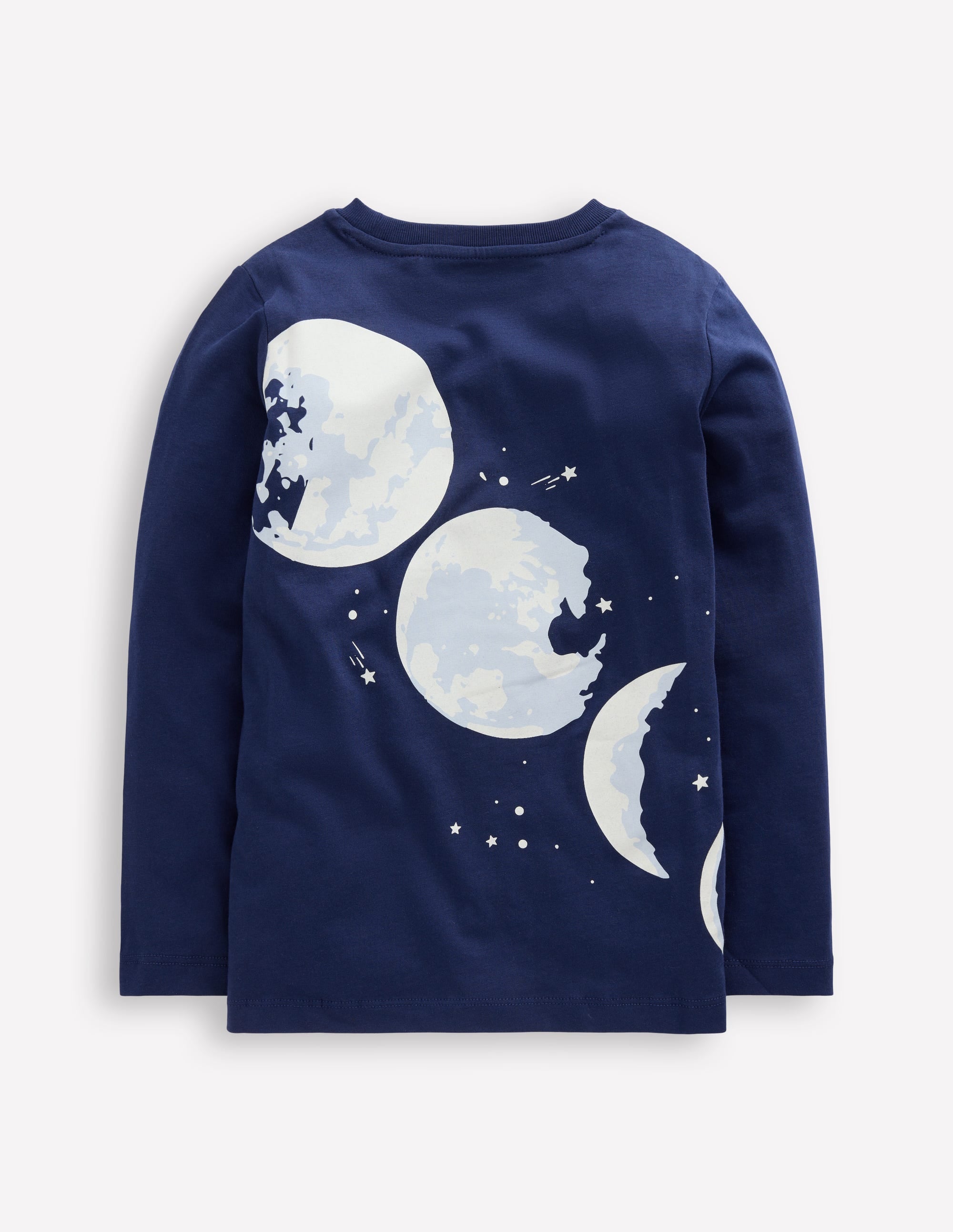 Long Sleeve Glow T-shirt-College Navy Moon - Image 2