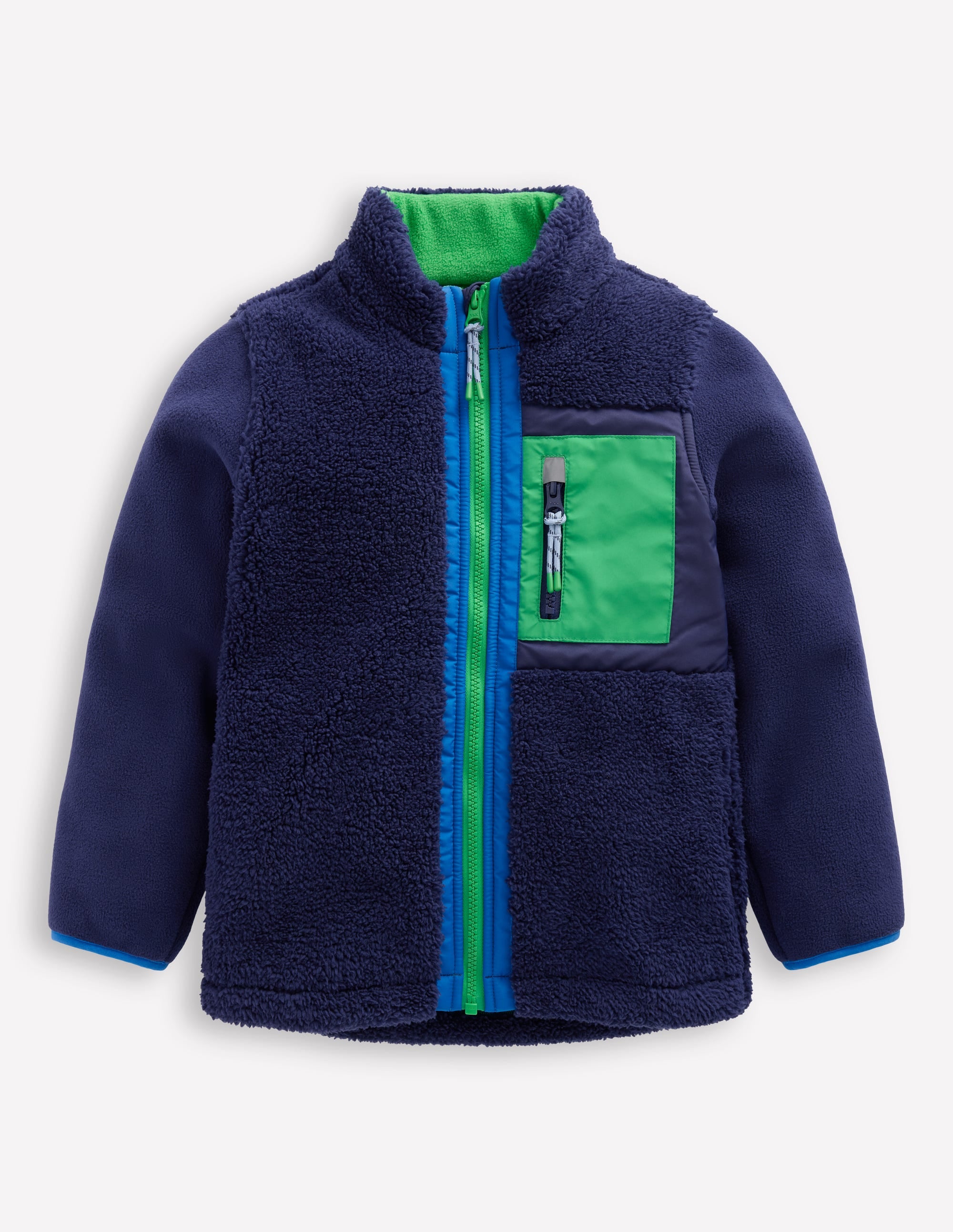 Cosy Windproof Fleece-Navy - Image 1