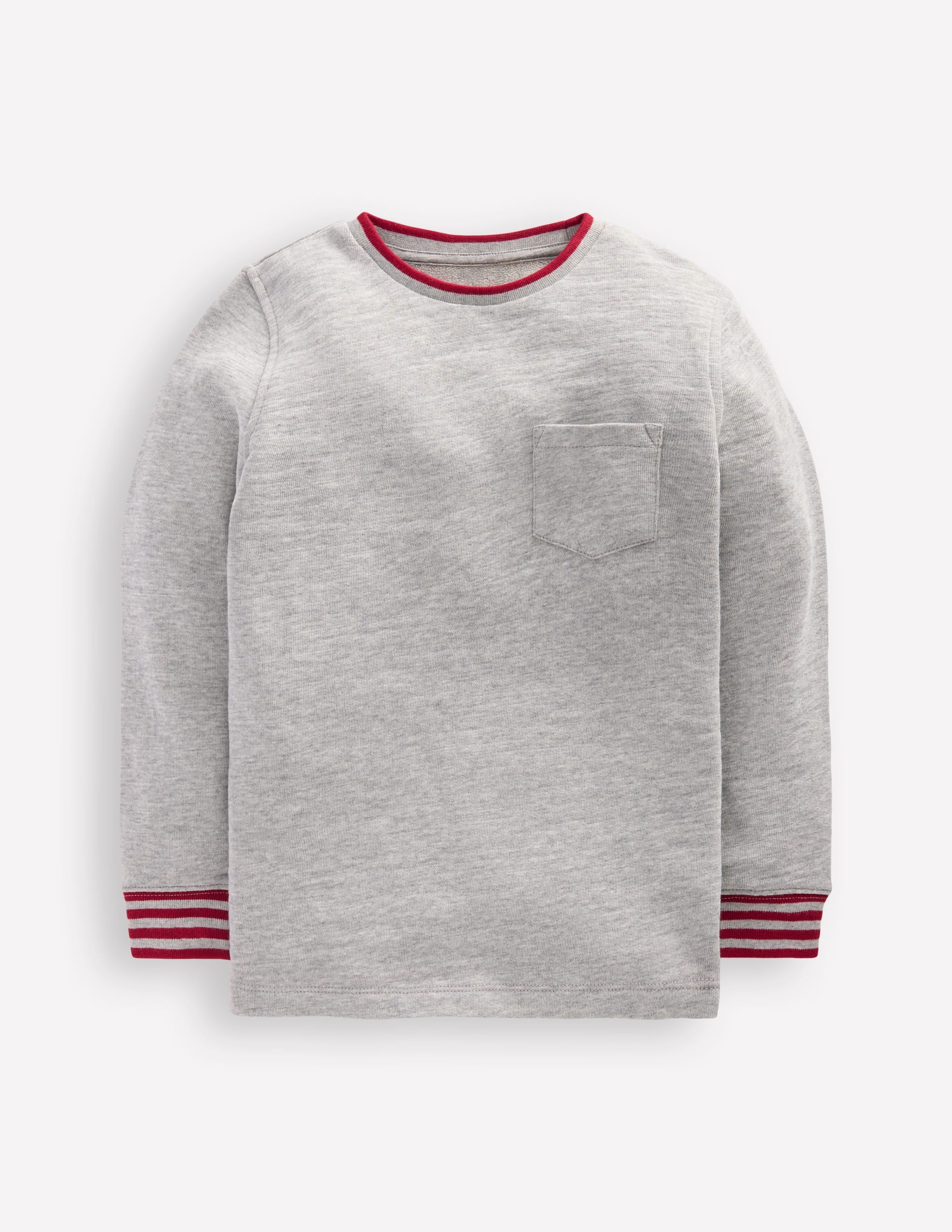 Cosy Mid-weight T-shirt-Grey Marl - Image 1