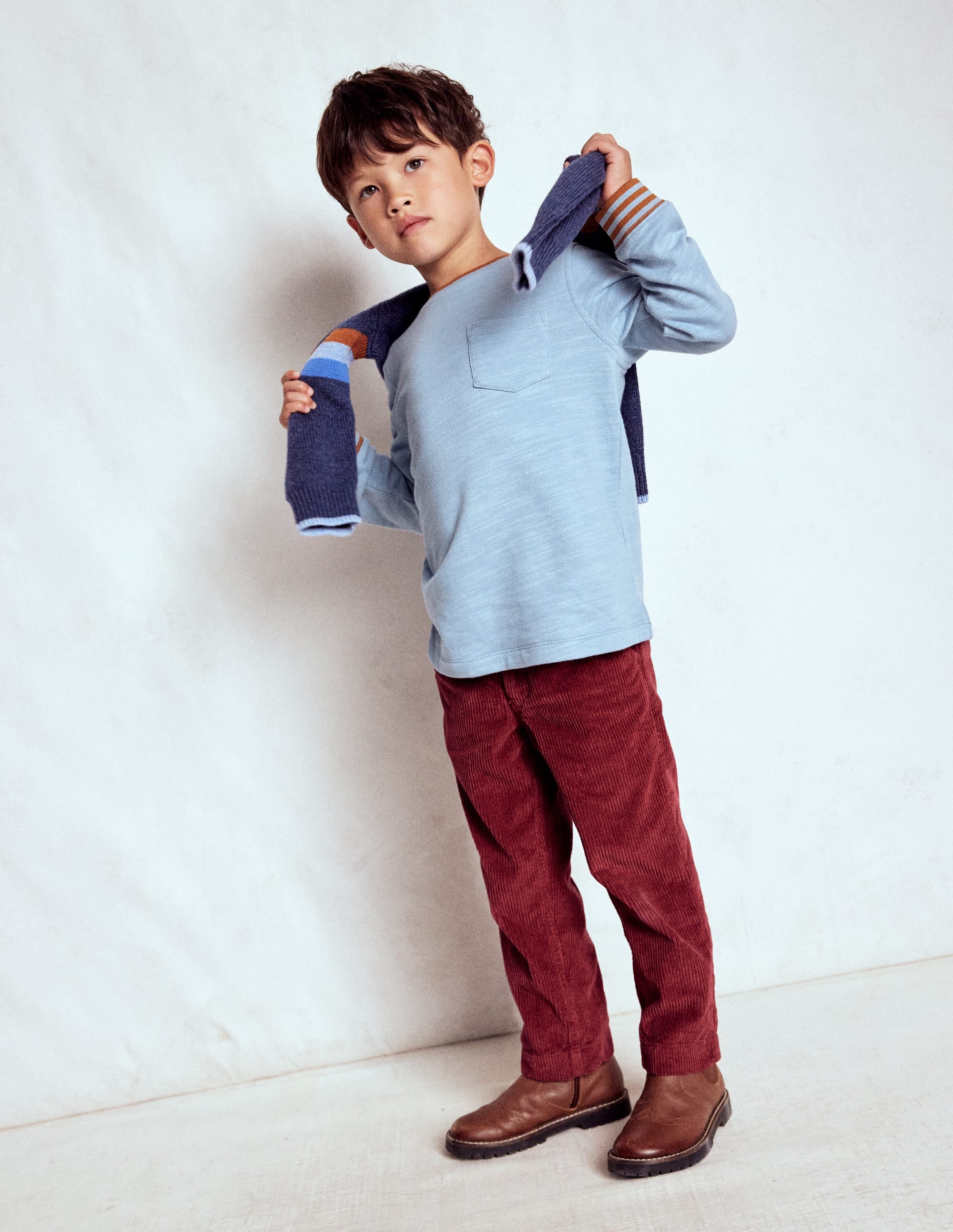 Cosy Mid-weight T-shirt-Glacier Blue - Image 2