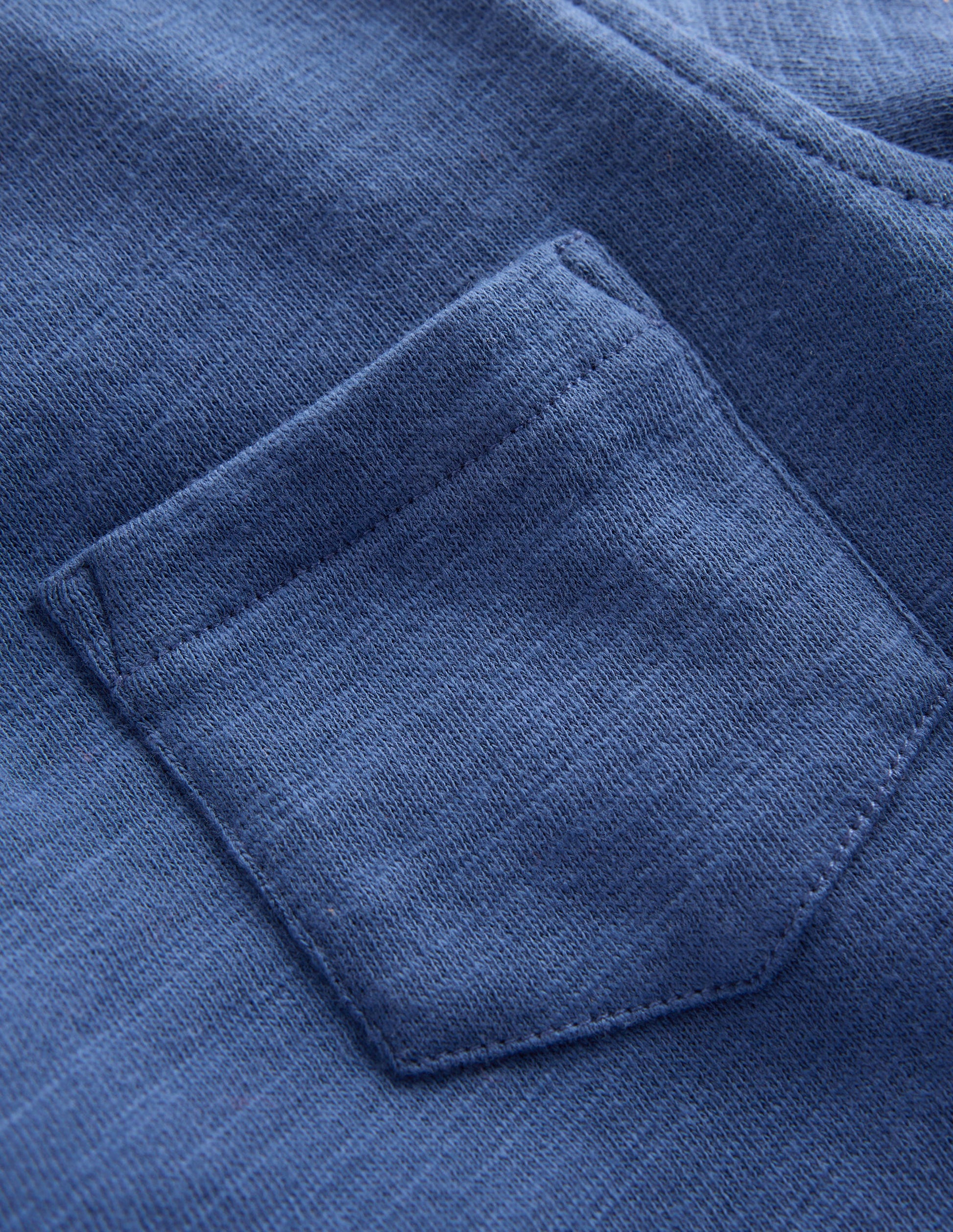 Cosy Mid-weight T-shirt-Denim Blue/ Emerald Night-3