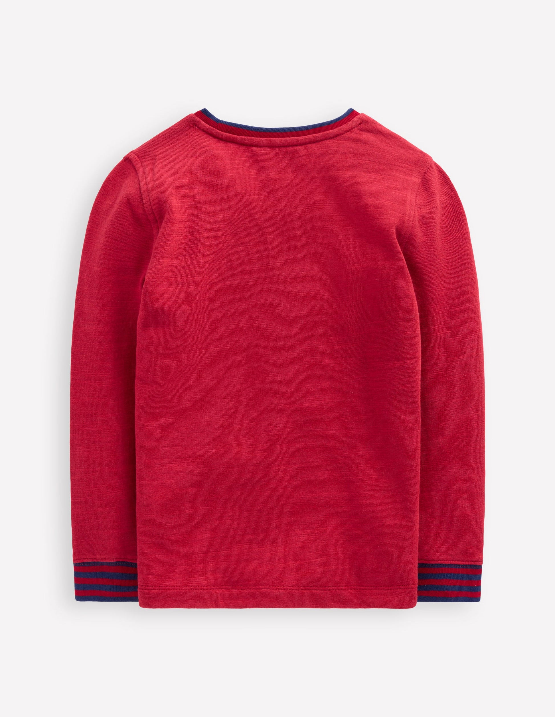 Cosy Mid-weight T-shirt-Red Liquorice/ Sapphire Blue-5