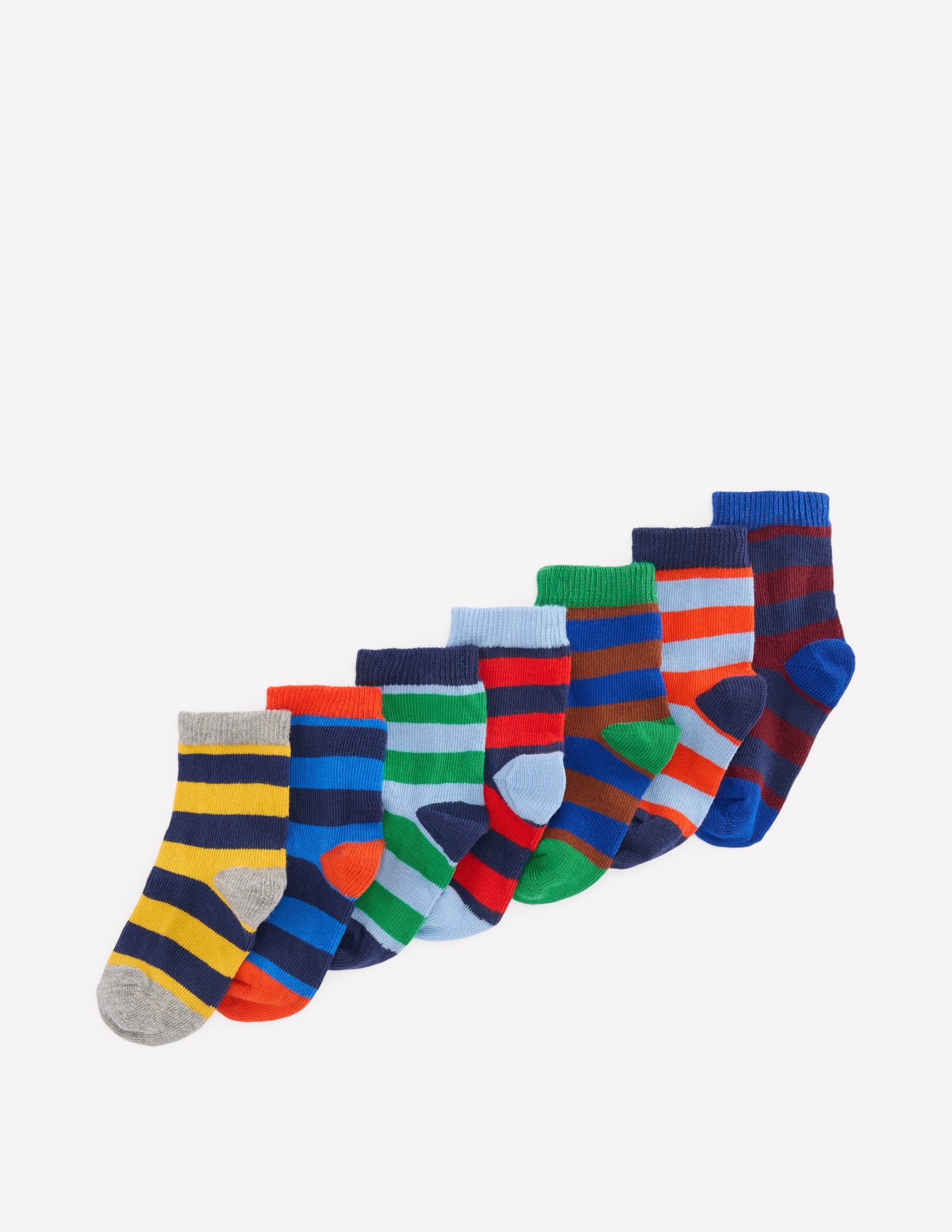 7-Pack Baby Socks-Multi Stripe - Image 1