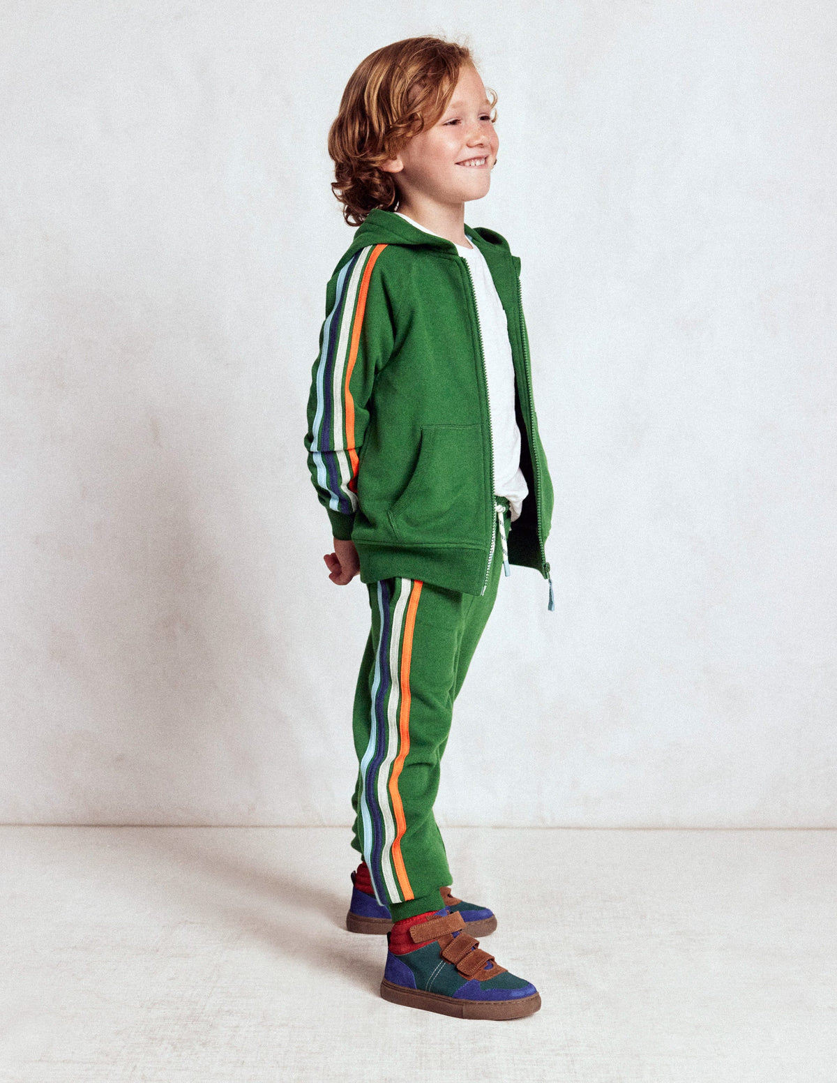 Suede High Tops-Pine Green Colour Block - Image 2