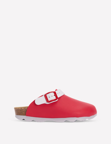 Colourblock Clogs-Firecracker Red