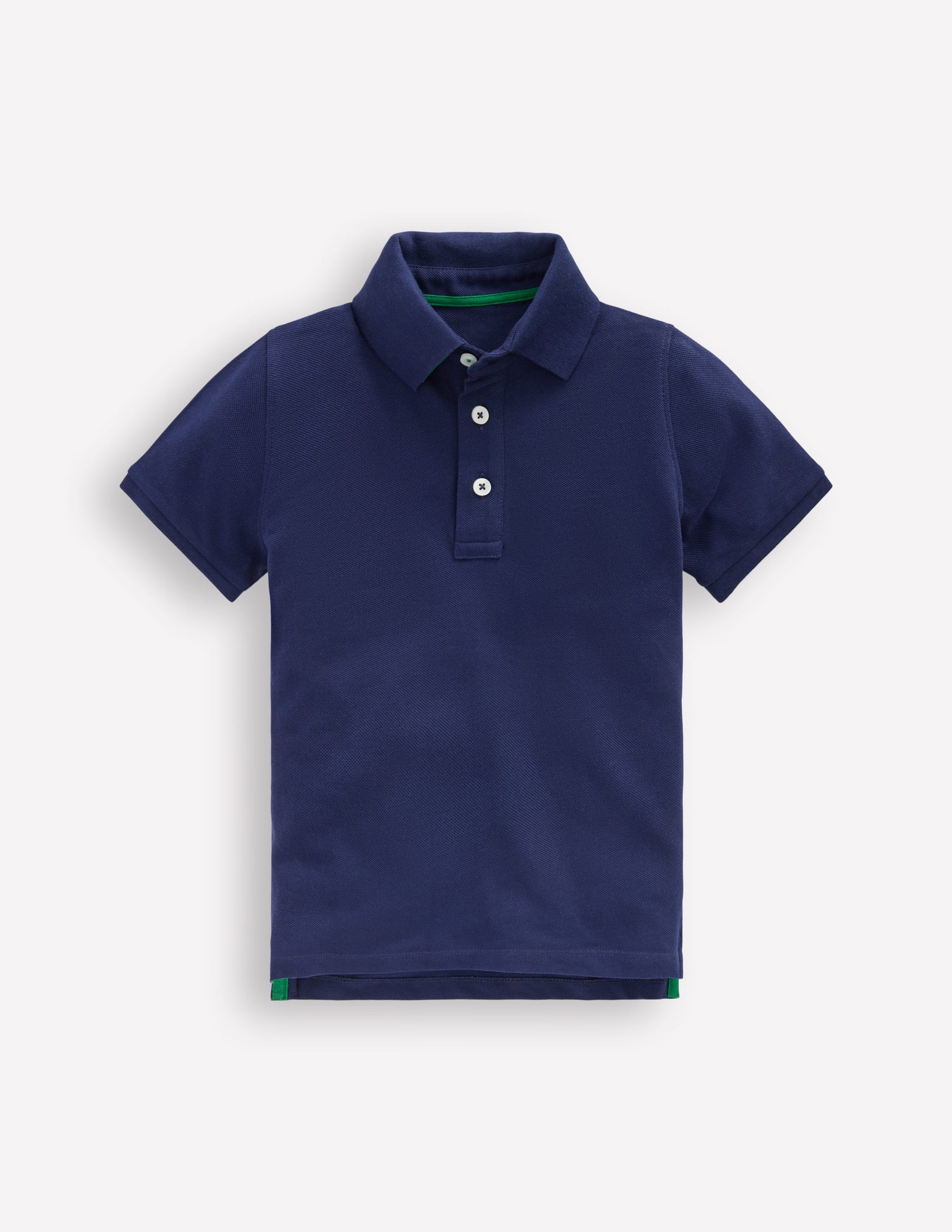 Piqué Polo Shirt-College Navy-1