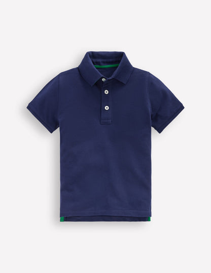 Piqué Polo Shirt-College Navy-1