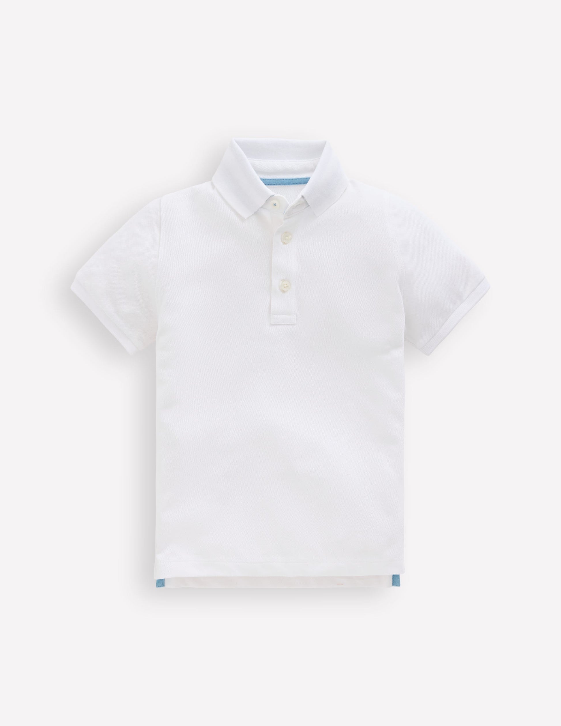 Piqué Polo Shirt-White-1