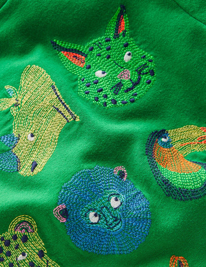 Superstitch T-Shirt-Highland Green Jungle Animals-3