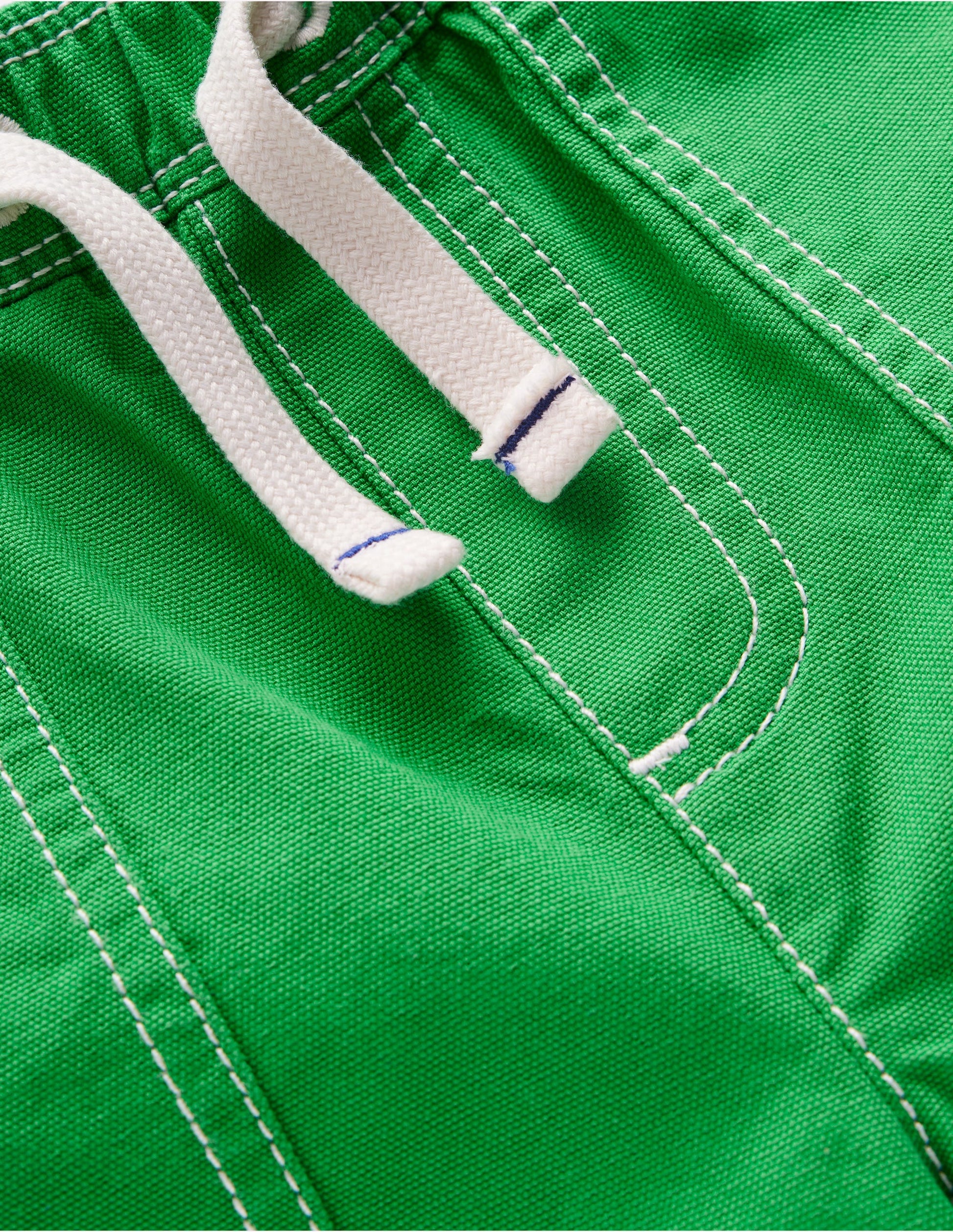 Pull-On Cotton Shorts-Bright Green-3