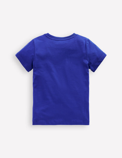 Short Sleeve Riso T-Shirt-Blue Heron Fish-5