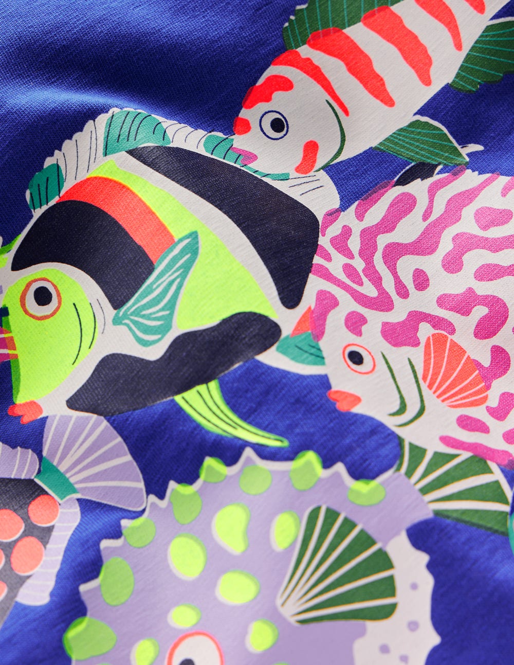 Short Sleeve Riso T-Shirt-Blue Heron Fish-6