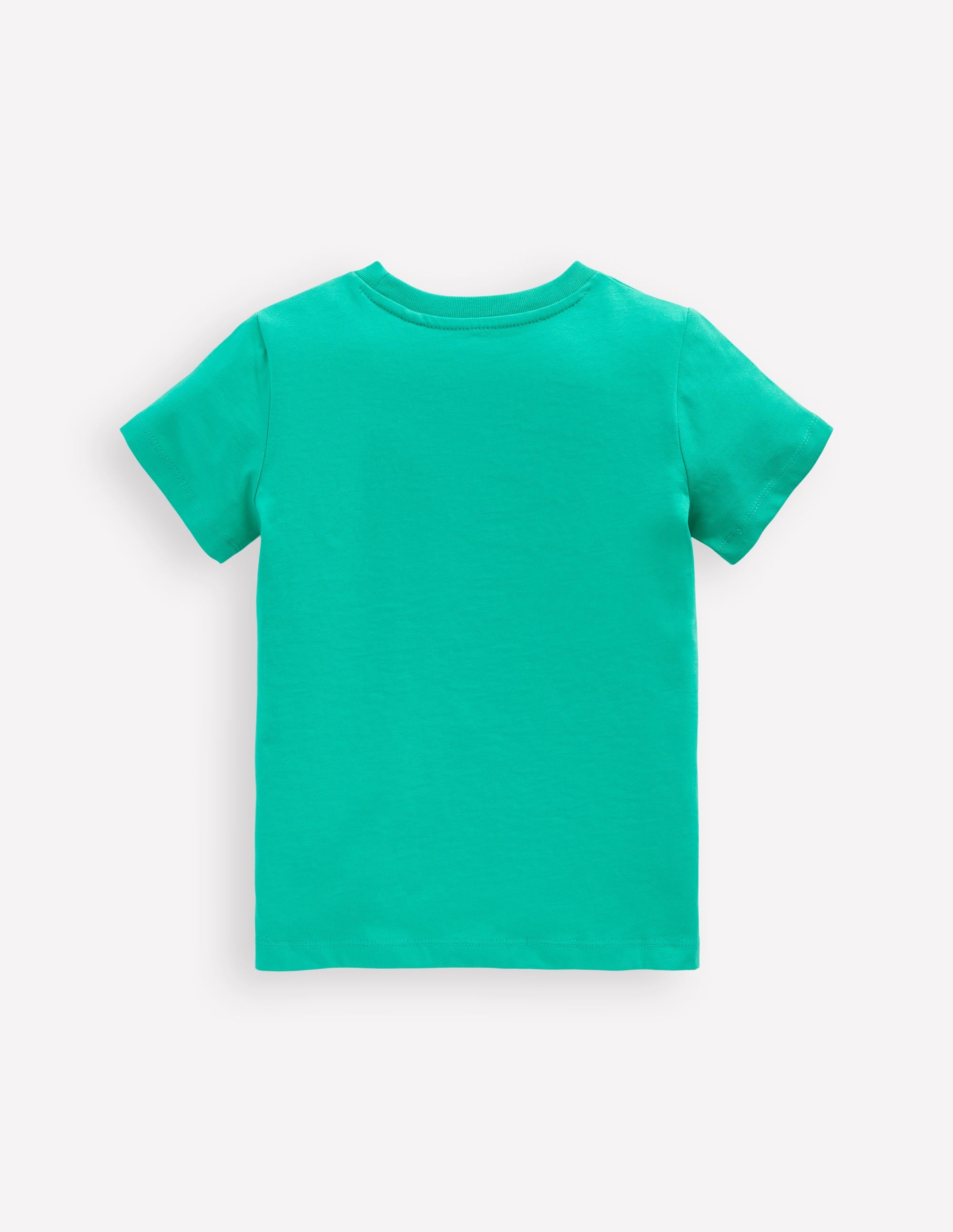 Short Sleeve Riso T-Shirt-Aquamarine Blue Jungle Animals - Image 2