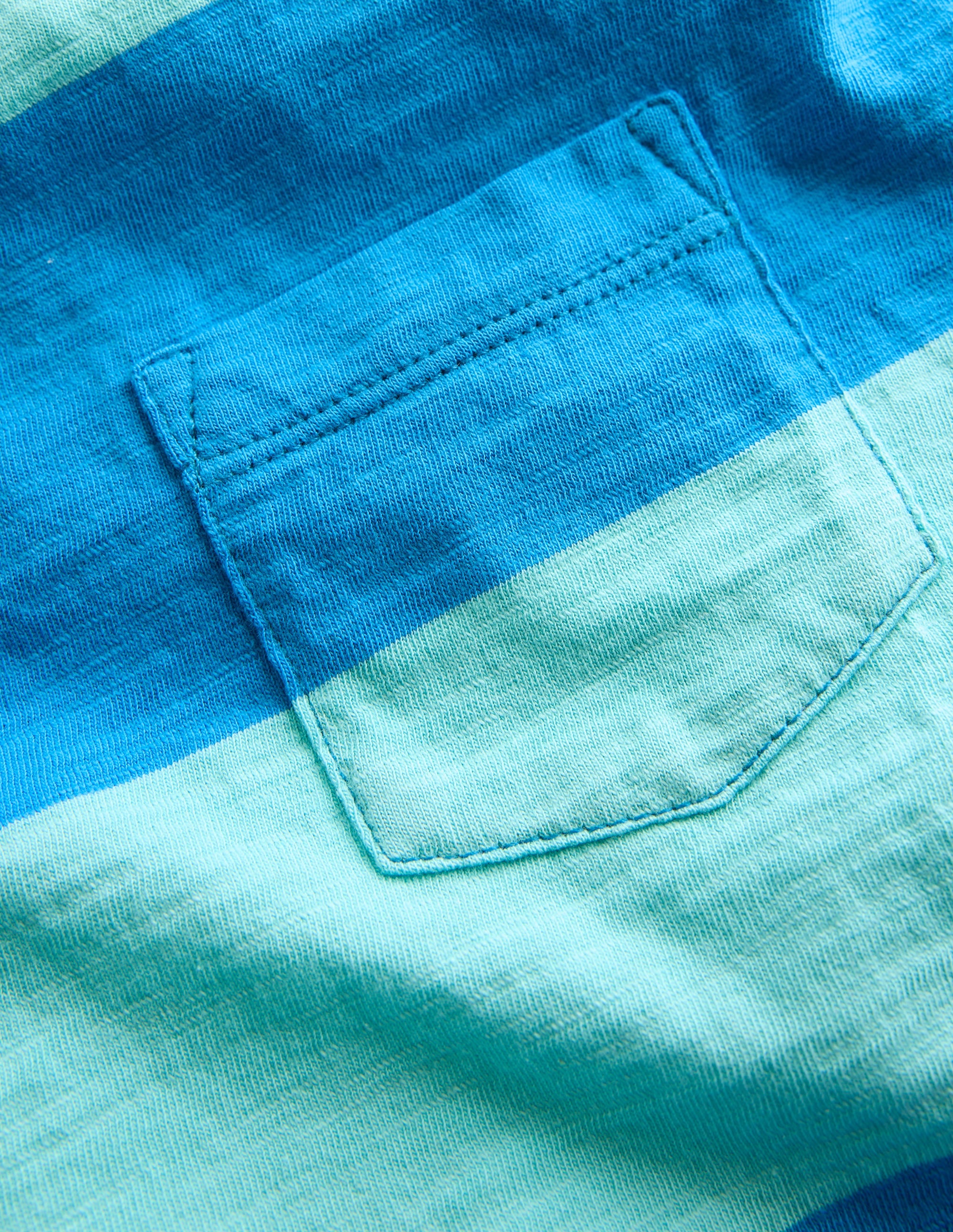Everyday Short Sleeve T-Shirt-Barbados Beach/Indigo Bunting - Image 3