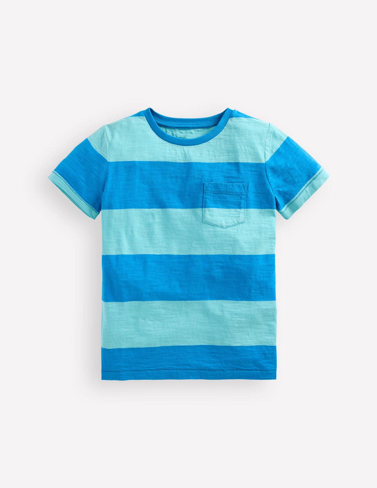 Everyday Short Sleeve T-Shirt-Barbados Beach/Indigo Bunting - Image 1