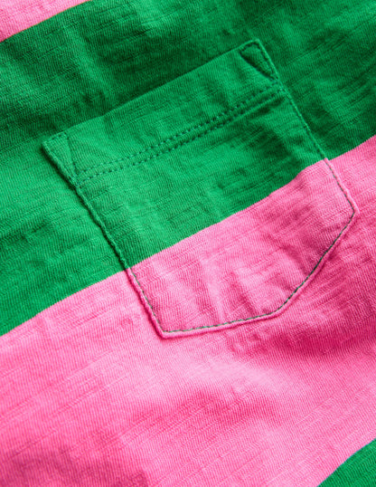 Everyday Short Sleeve T-Shirt-Sorbet Pink/ Rich Emerald-3
