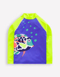 Logo Rash Vest-Blue Heron Fish