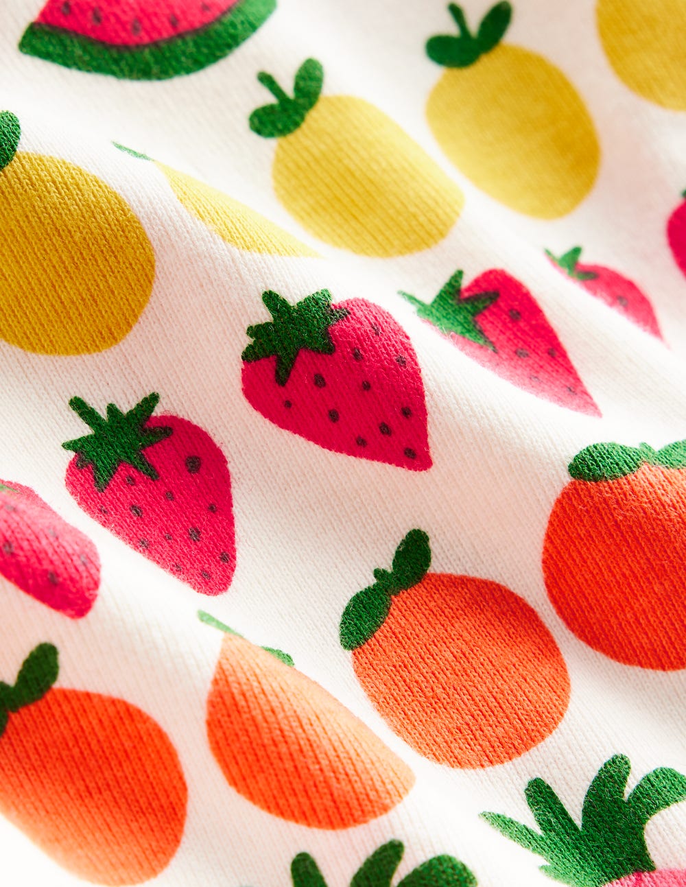 Snug Short John Pyjamas-Fruit Stripe - Image 6