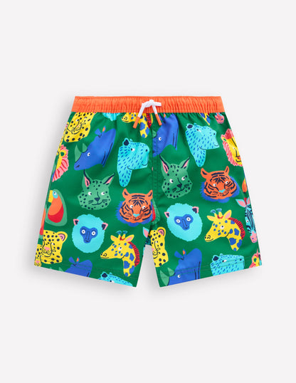 Swim Shorts-Multi Animal Faces