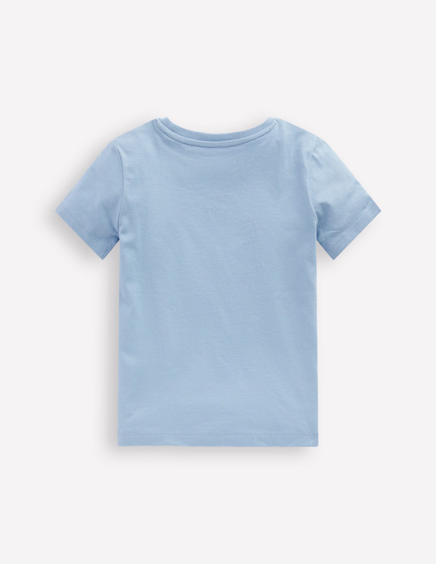 Short Sleeve Bouclé T-shirt-Glacier Blue Circus Stars