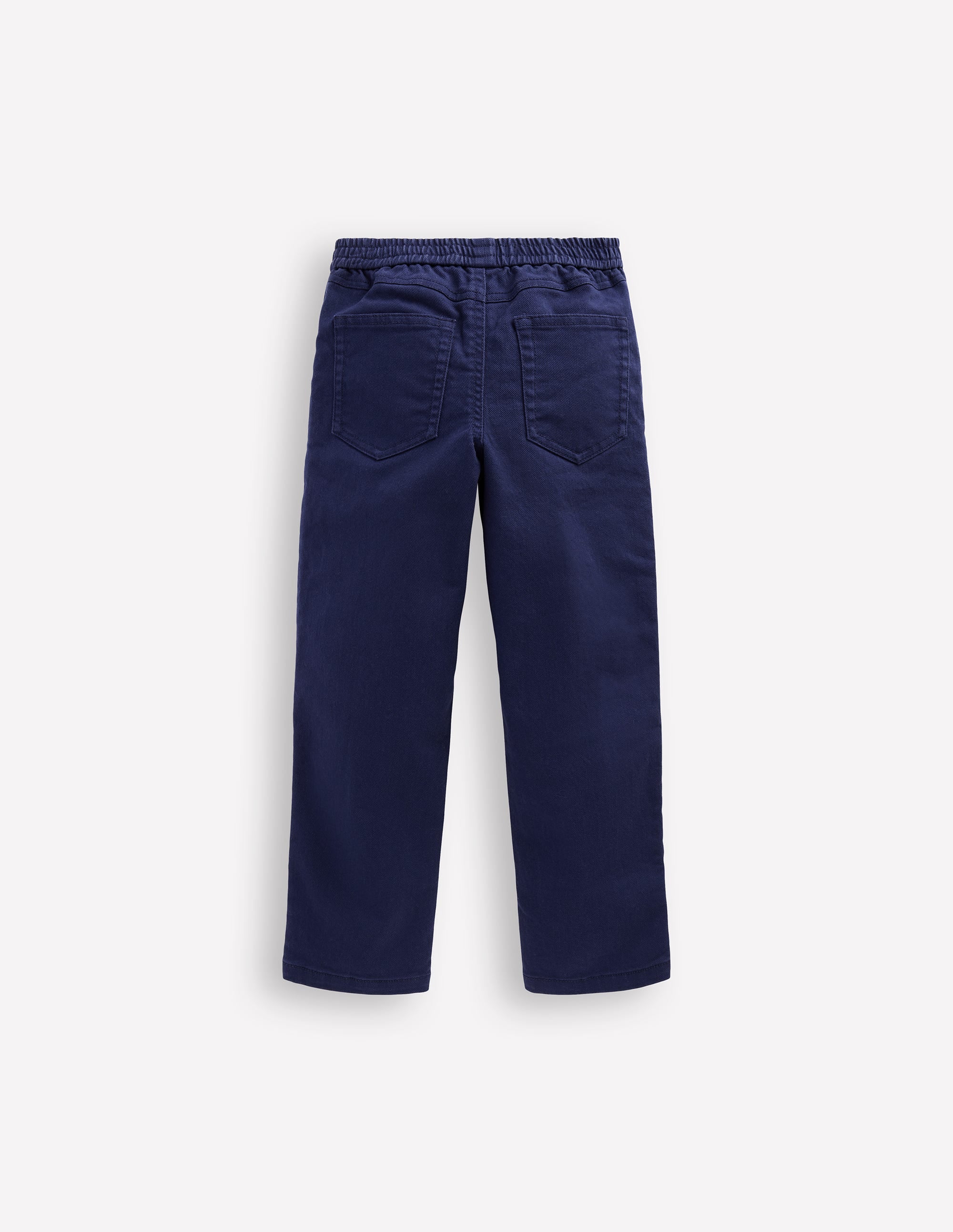 Pull-on Cotton Trouser-Navy - Image 2