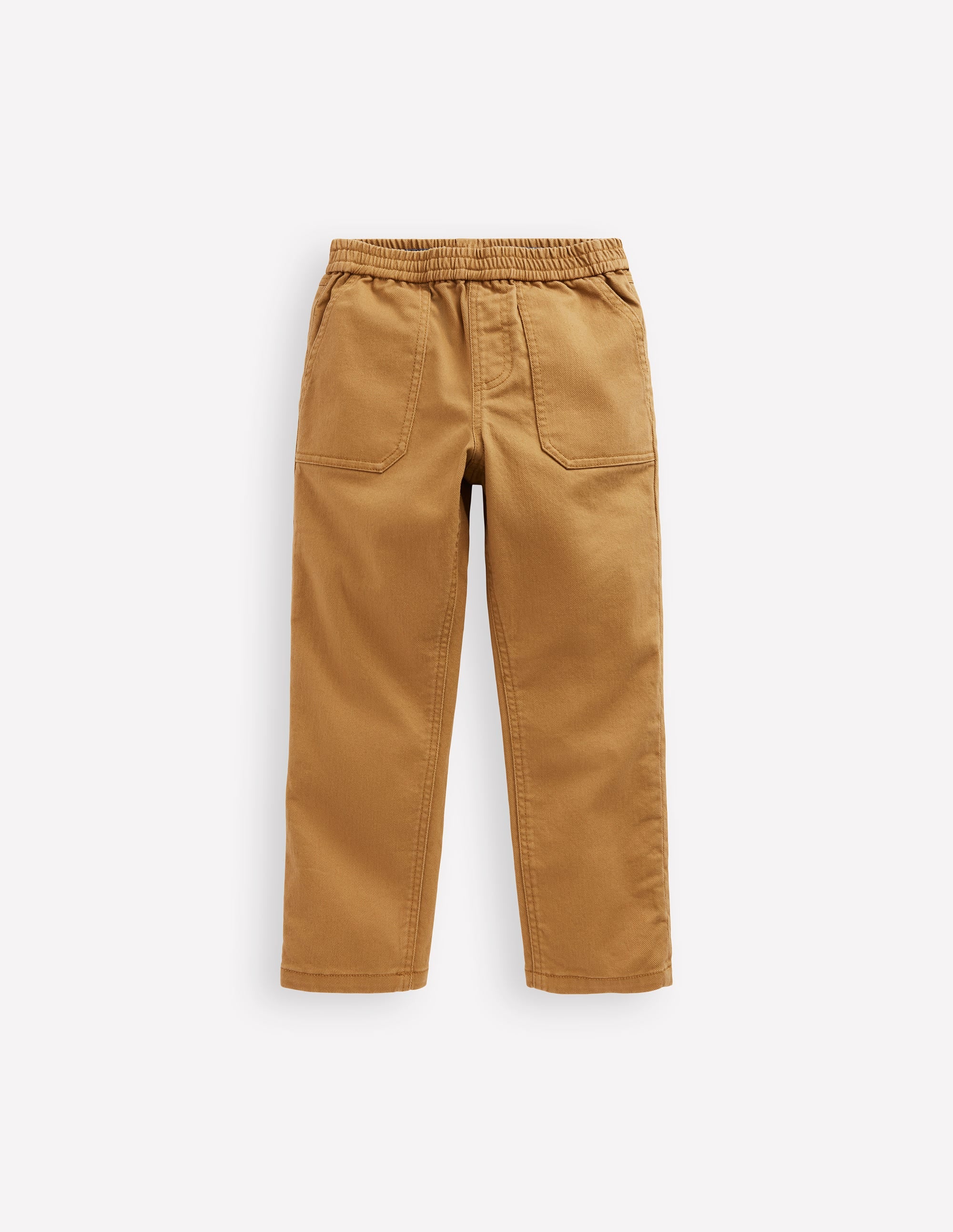 Pull-on Cotton Trouser-Stone Grey - Image 1