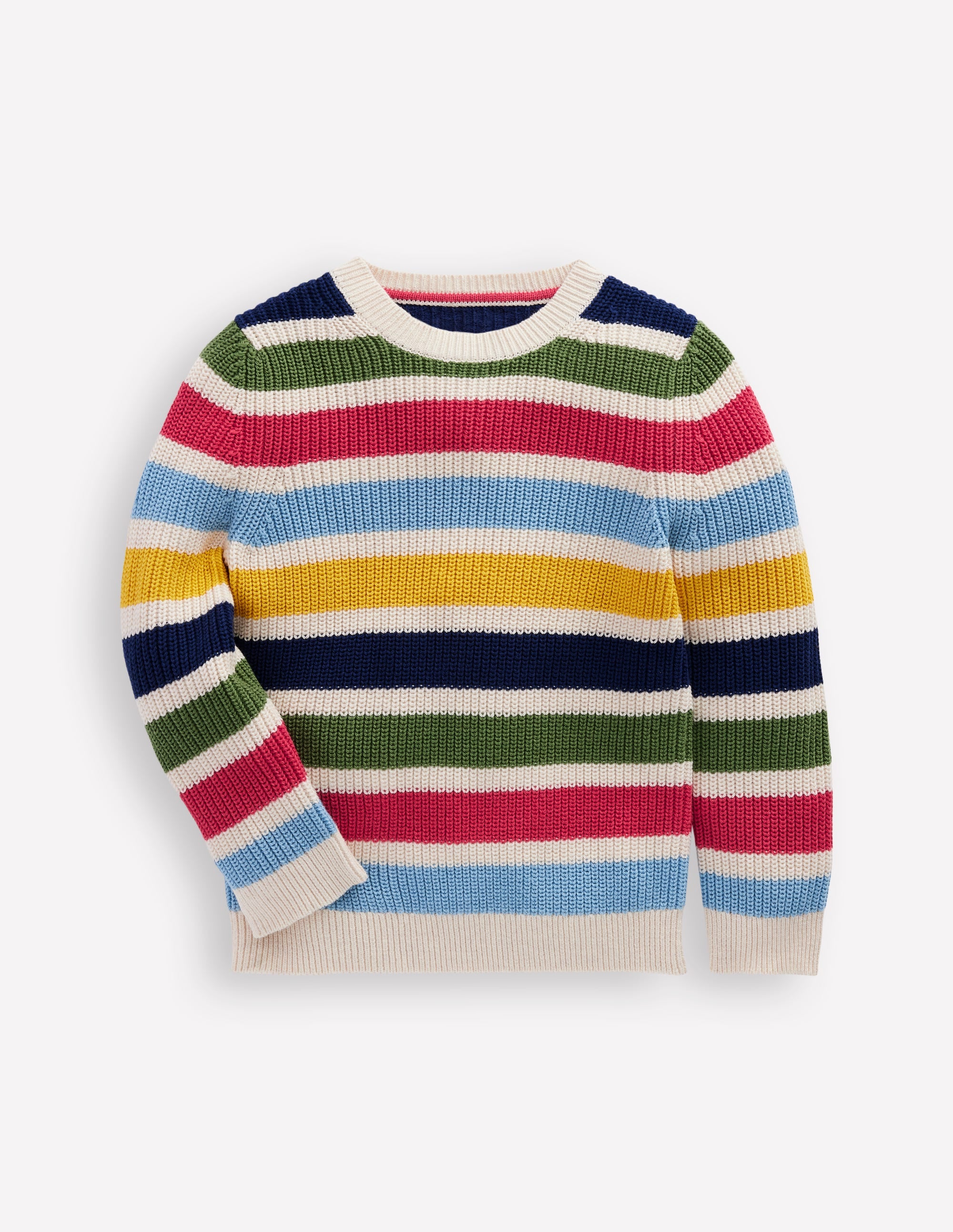 Everyday Cotton Jumper-Multi Stripe - Image 1