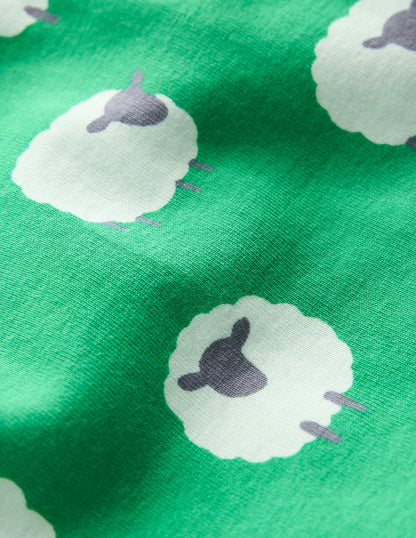 Snug Twin Pack Pyjamas-Trinity Green Sheep