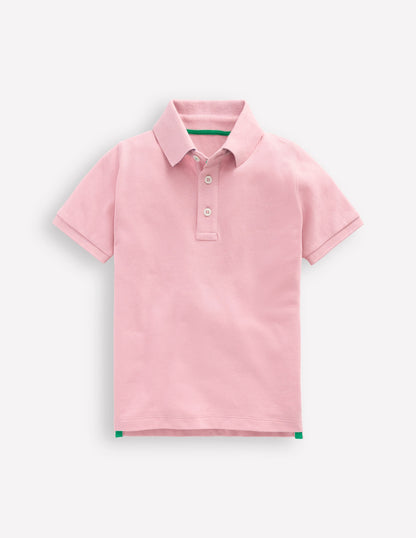 Piqué Polo Shirt-Vintage Pink