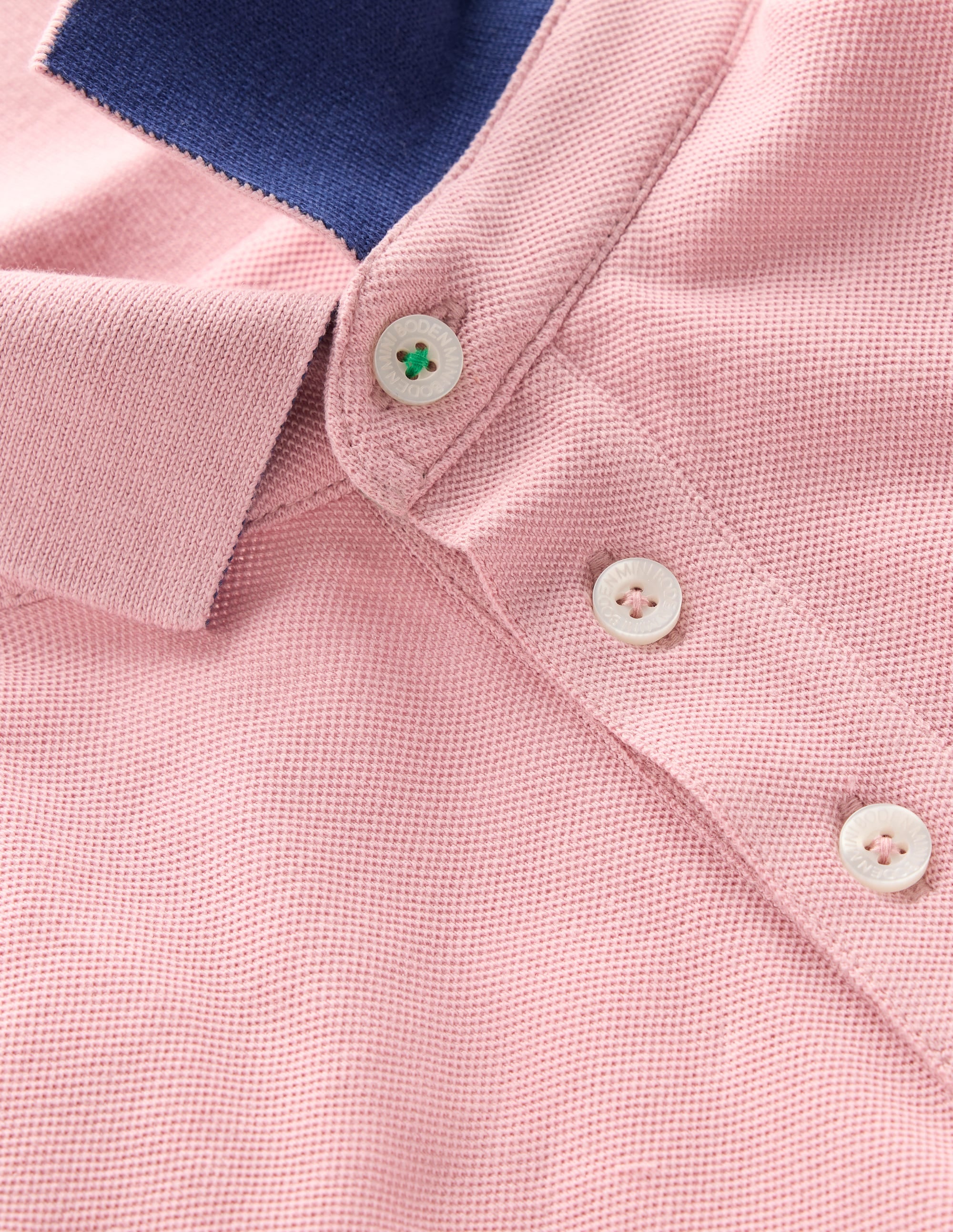 Piqué Polo Shirt-Vintage Pink - Image 3