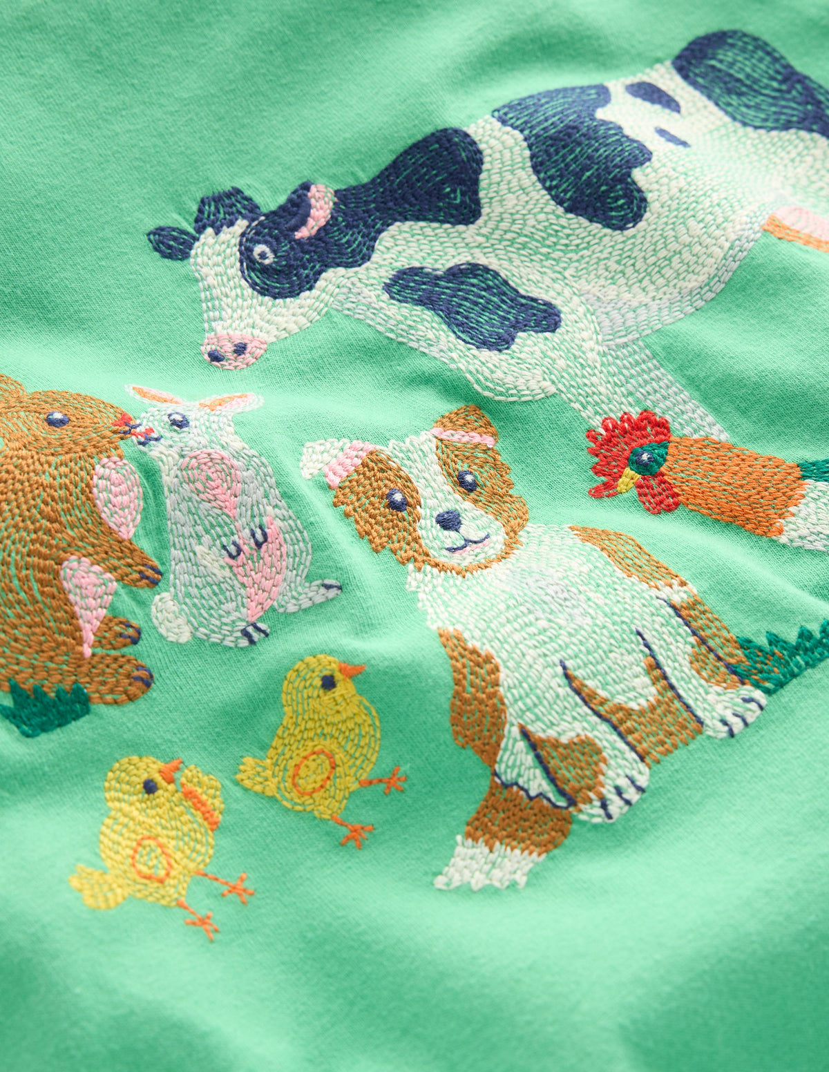 Superstitch T-Shirt-Aloe Green Easter Farm - Image 3