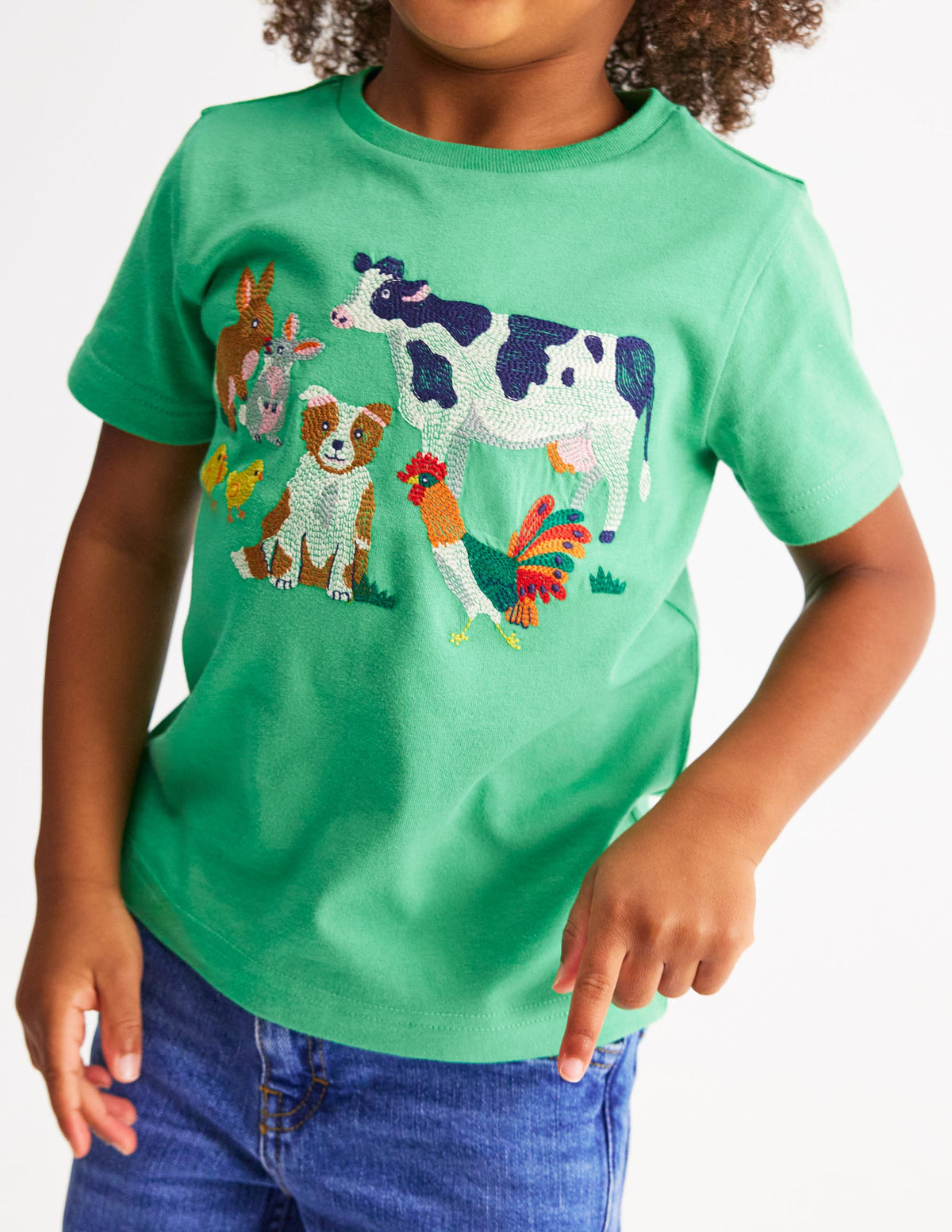 Superstitch T-Shirt-Aloe Green Easter Farm - Image 5