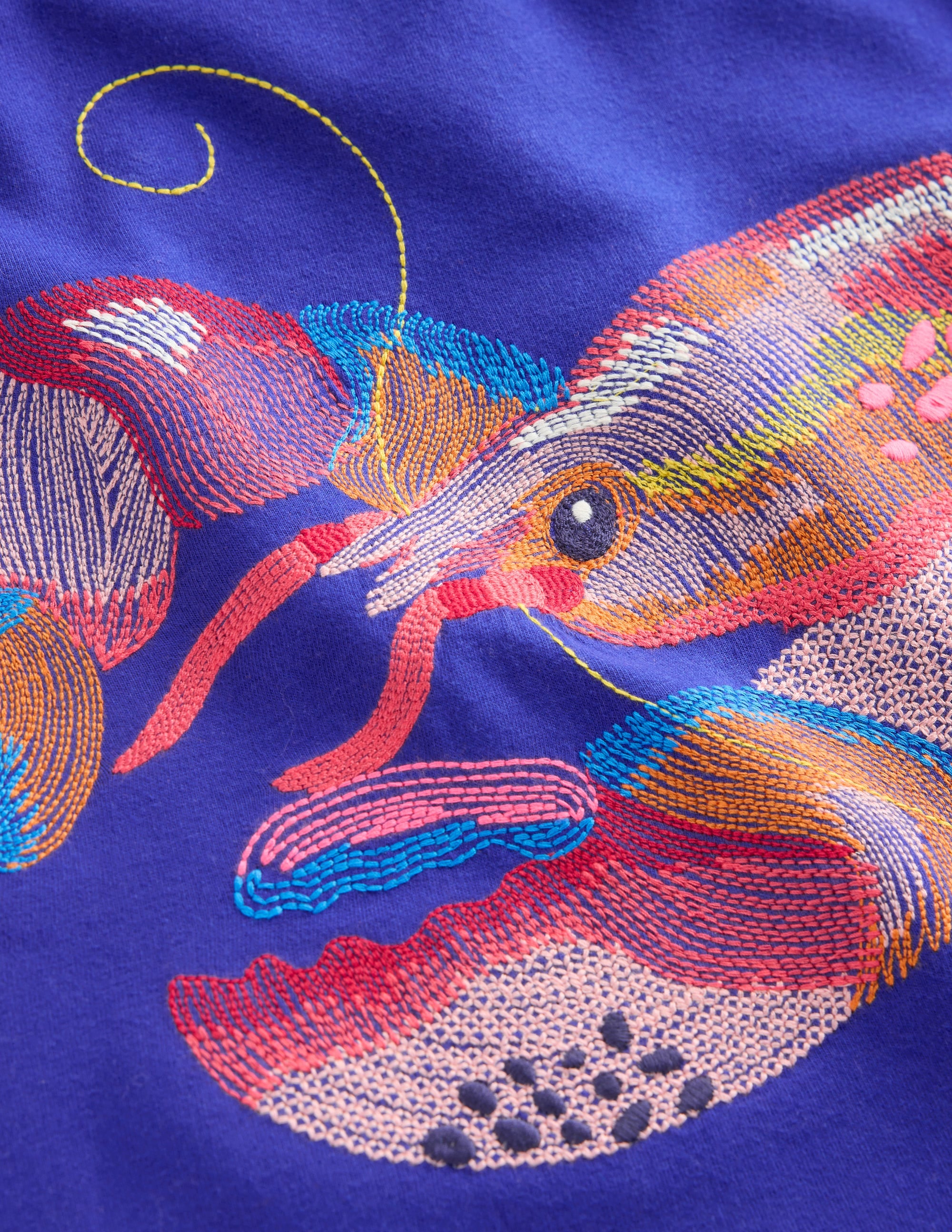 Superstitch T-Shirt-Sapphire Blue Lobster - Image 3
