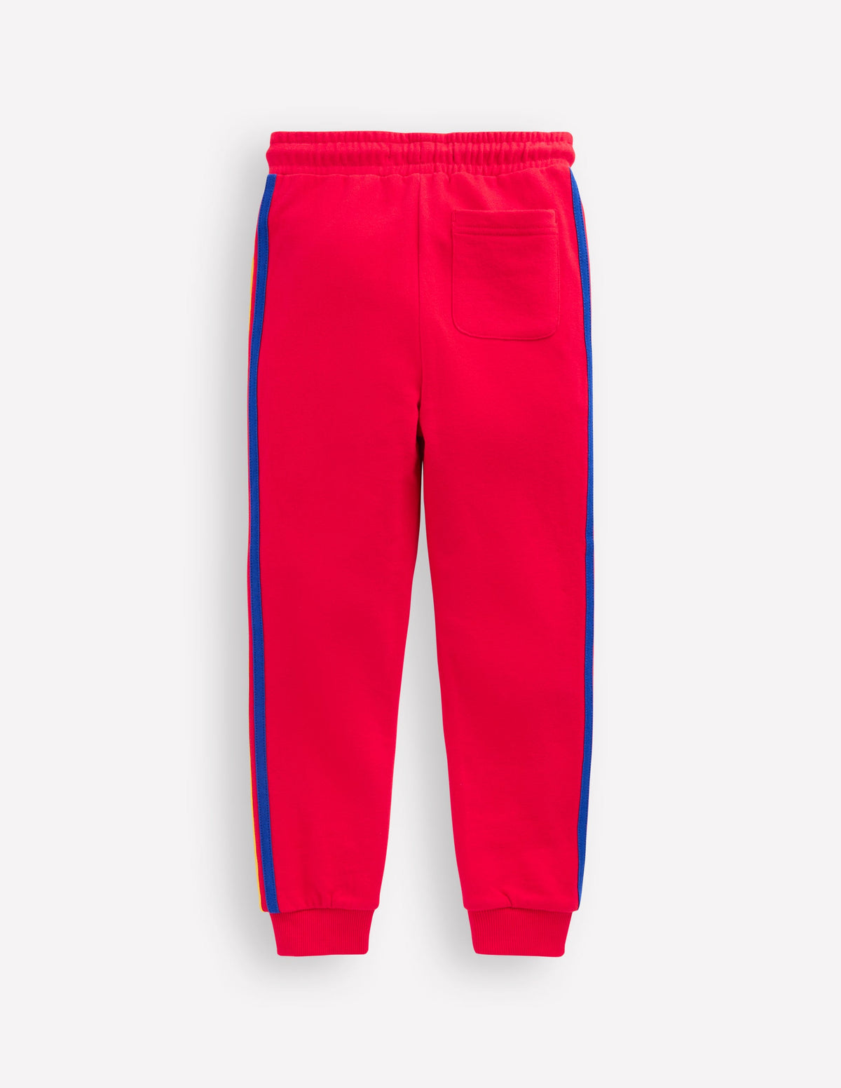 Rainbow Stripe Joggers-Poppy Red - Image 2