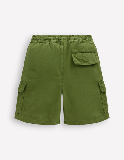 Everyday Cargo Shorts-Broccoli Green