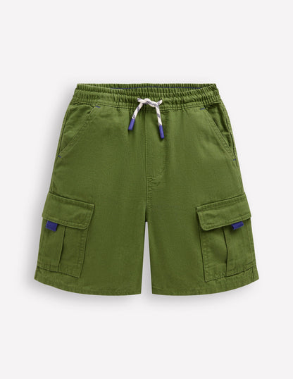 Everyday Cargo Shorts-Broccoli Green